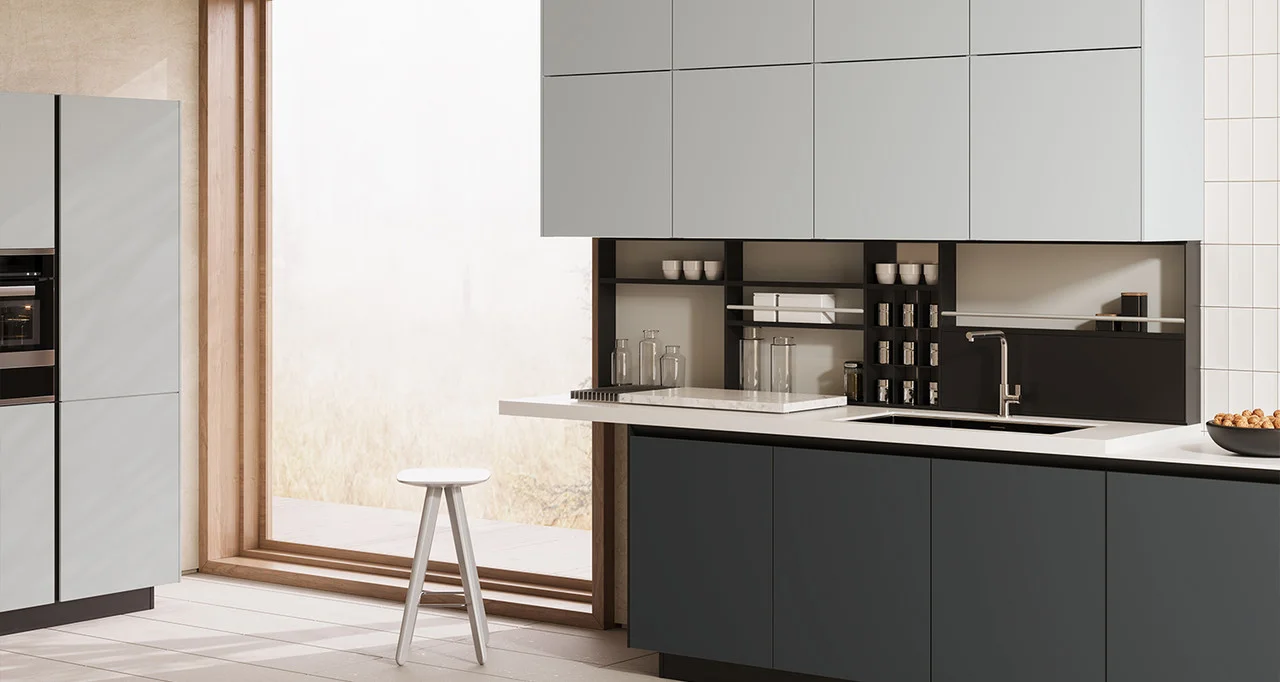 Еще один пример кухни с фасадами Evosoft